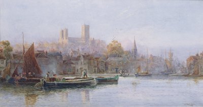 Lincoln Cathedral from the River by Walker Stuart Lloyd